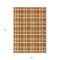 Edge Collections - 5' x 8' - Orange - Plaid Indoor Outdoor Area Rug for Kid-Friendly Spaces - 1 Piece